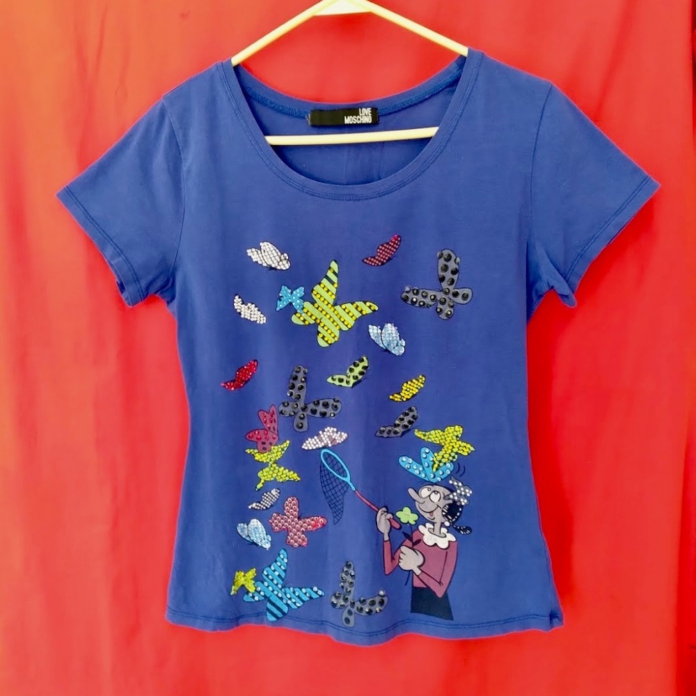 Love Moschino Blue T Shirt
